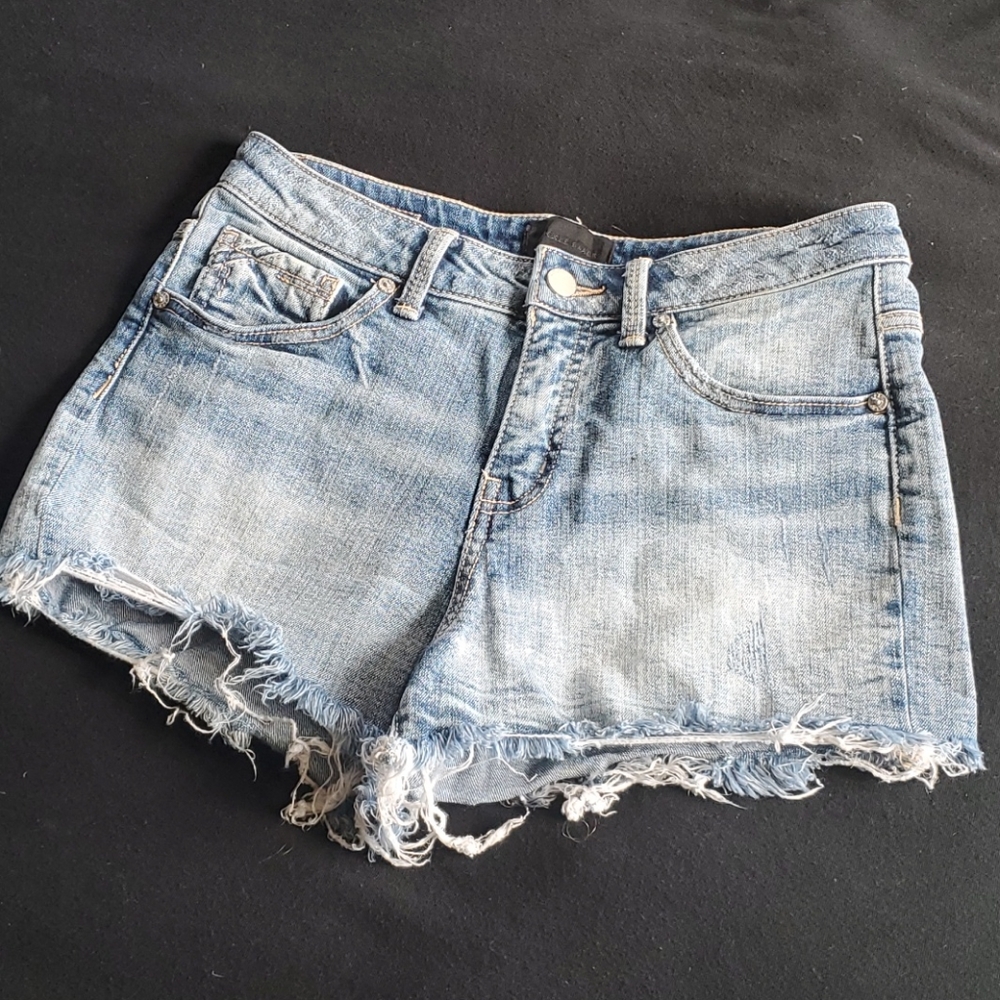 Women's Buckle Black Shorts